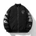 Mens Bomber Jacket MA-1 Winter Thickness available cotton-padded jacket Japanese autumn and winter embroidered pilot baseball jersey