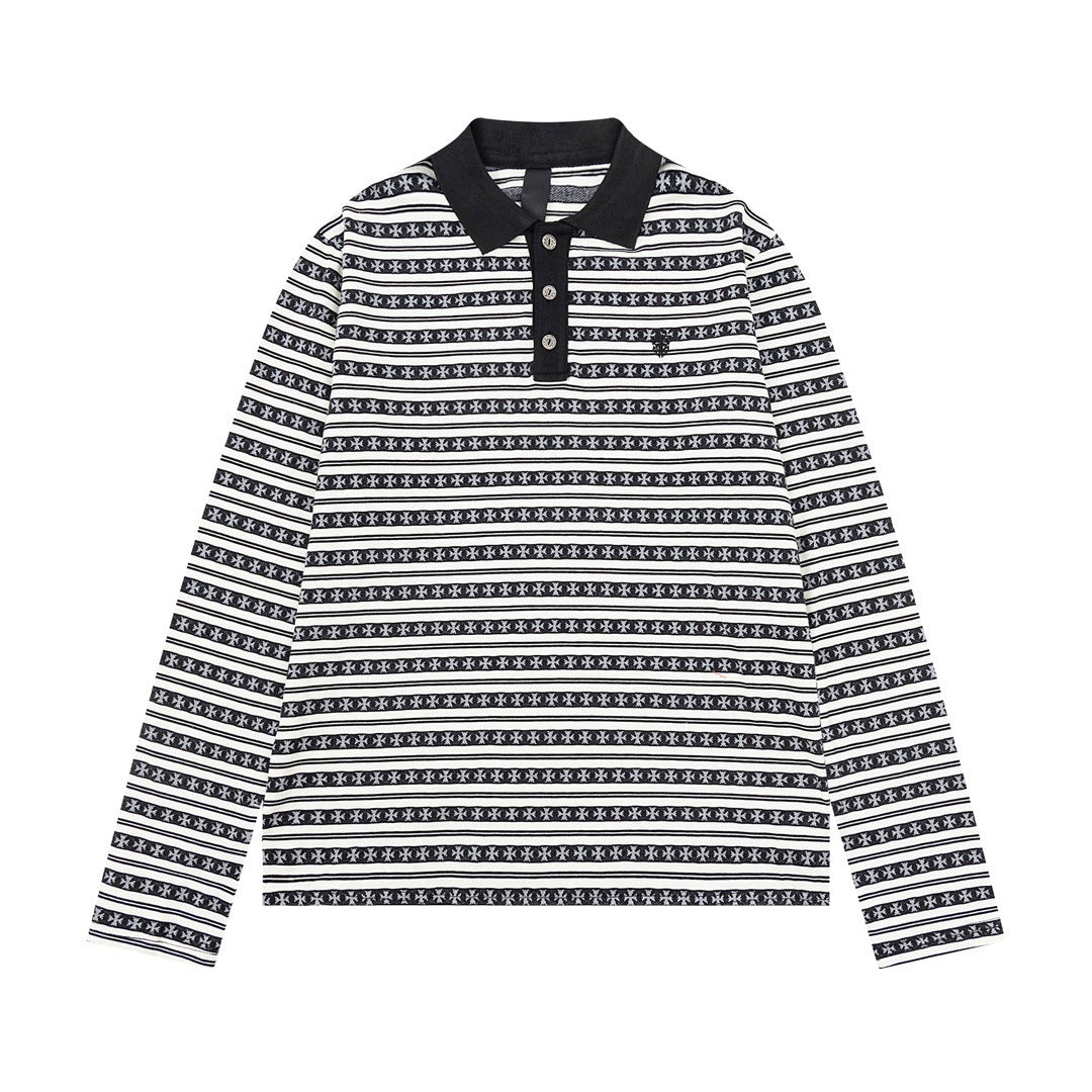 CHH Heart Long Sleeve Shirt Fashion Loose Long Sleeve Shirt