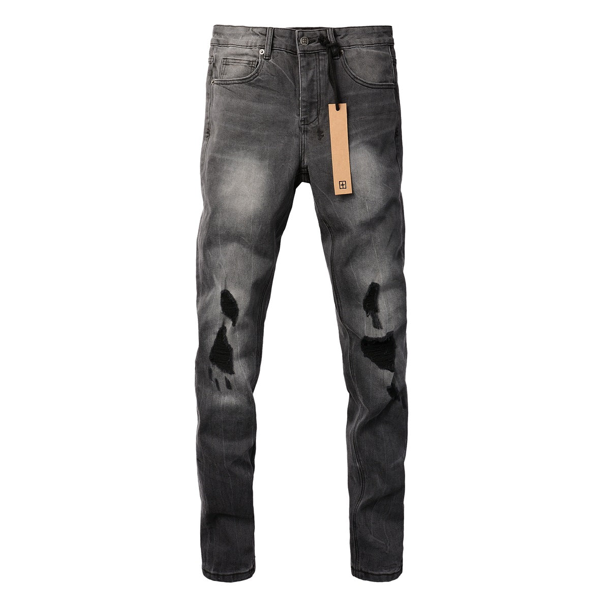 KSUBI Jeans Slim Fit Casual Ripped Jeans