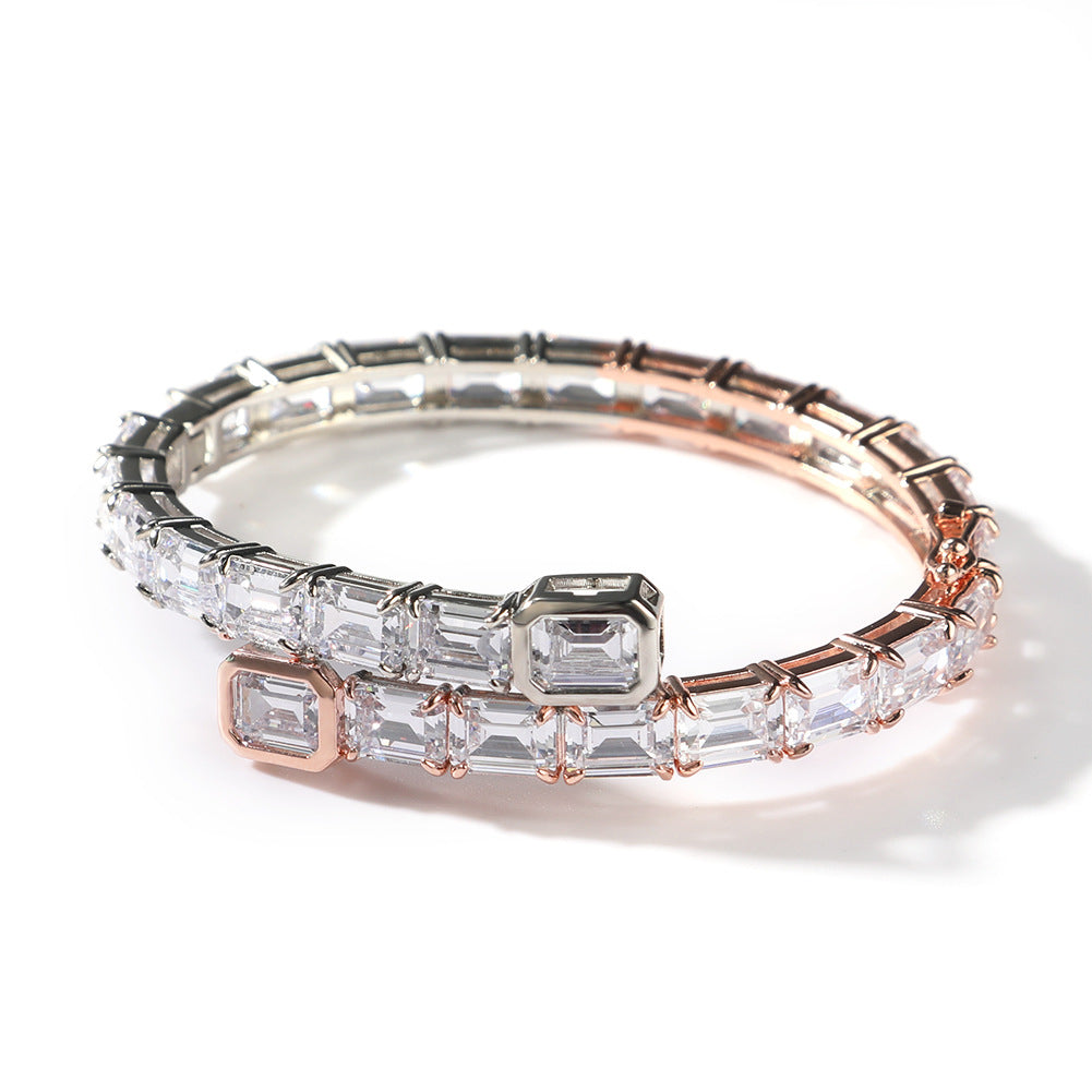 Bracelet Hip Hop Bracelet Zircon Couple Bracelet St. Valentine's Spectrum