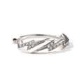 Rings Hip Hop Copper Zircon Cool Lightning Ring Spectrum