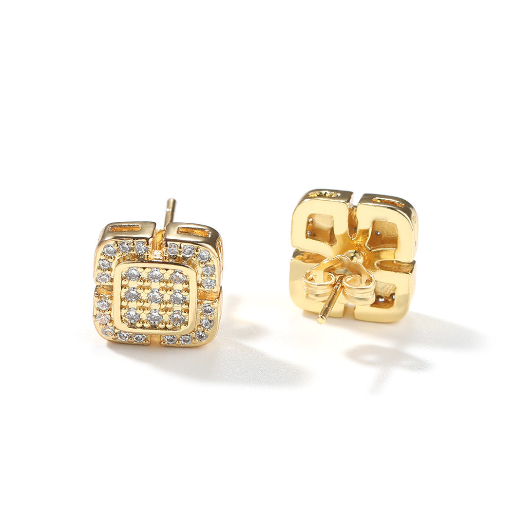 Earrings Zircon Cross Earrings Various Styles Crosses Spectrum