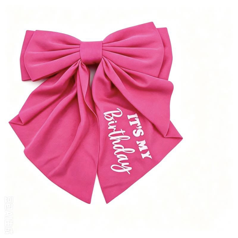 Birthday Collection Bow Hairpin Holiday Party