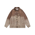 Unisex Jacket Vintage Jacket Loose Lapels Denim Jacket