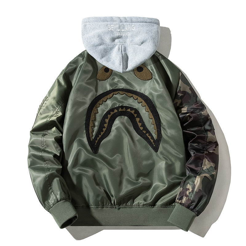 Men's Bomber Jacket MA-1 Winter Thickness available cotton-padded jacket Air Force Pilot Men's and Women's Autumn and Winter Thickened Couple Baseball Uniform