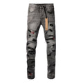 KSUBI Jeans Slim Fit Casual Ripped Jeans