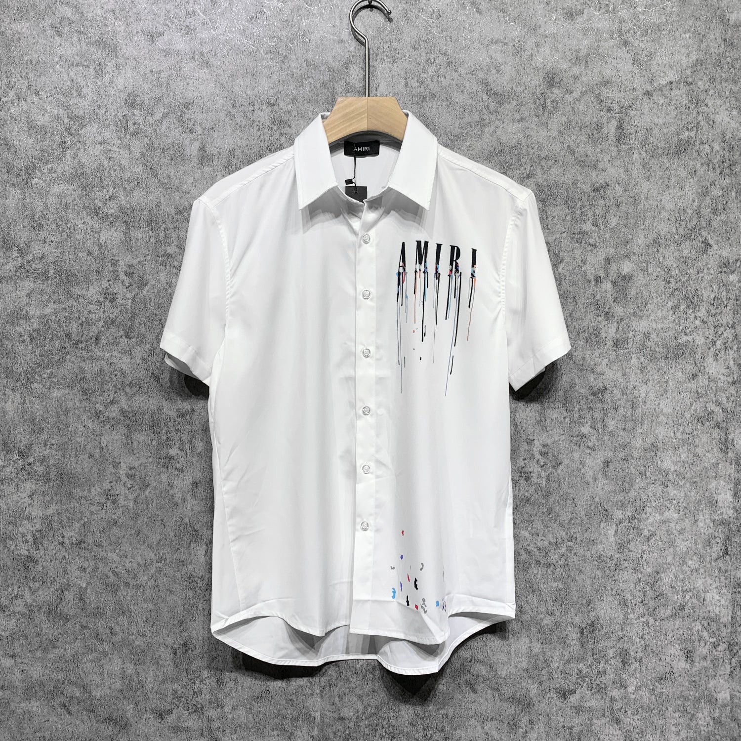 Amiri T Shirt Color Splash Ink