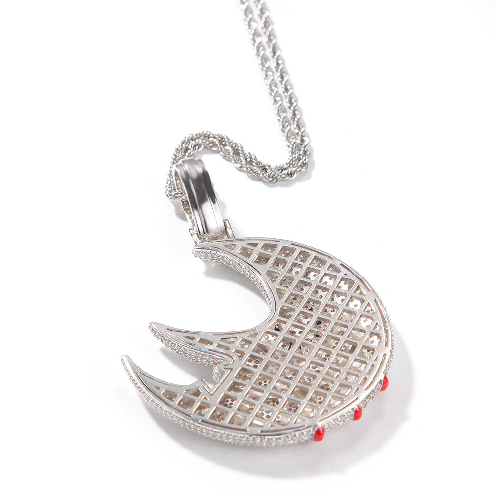 Jewelry ins wind moon pendant necklace trippie redd St. Valentine's