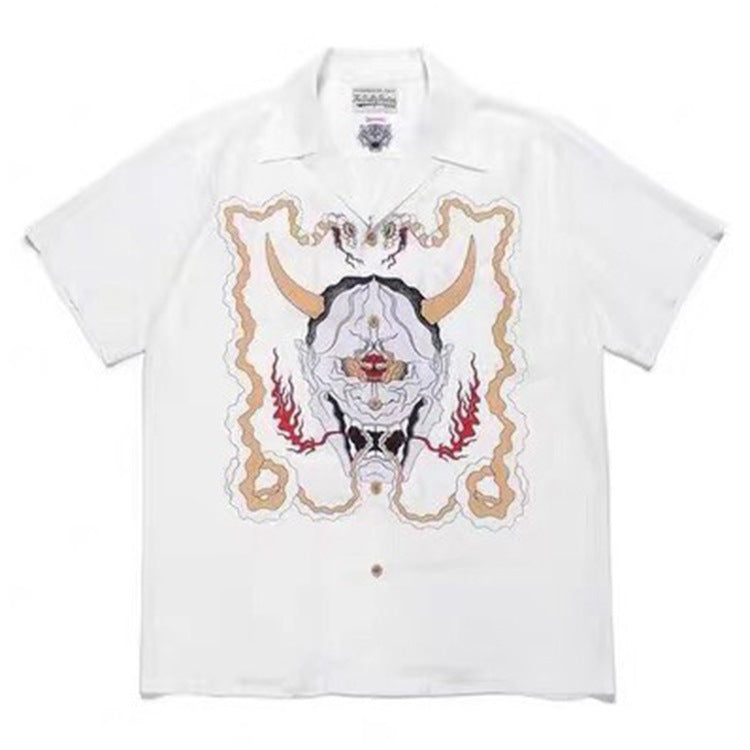 GUILTYPARTIES TIGER Shirts Prajna Wolf Head ALOHA Heaven Tokyo Hawaii Short Sleeve Shirt