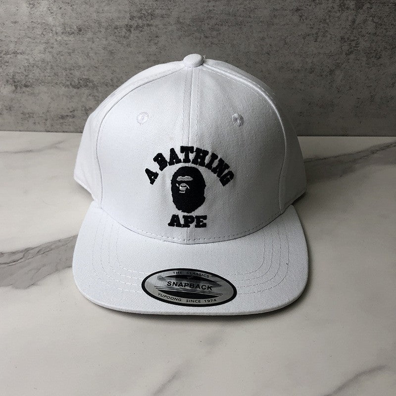 Bathing Ape Bape Hat Ape Head Flat Edge Cap Men's Baseball Cap Sunshade Sun Protection Cap