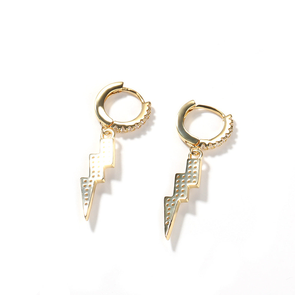Earrings Rhinestone 'Lightning' Earrings lightning Spectrum