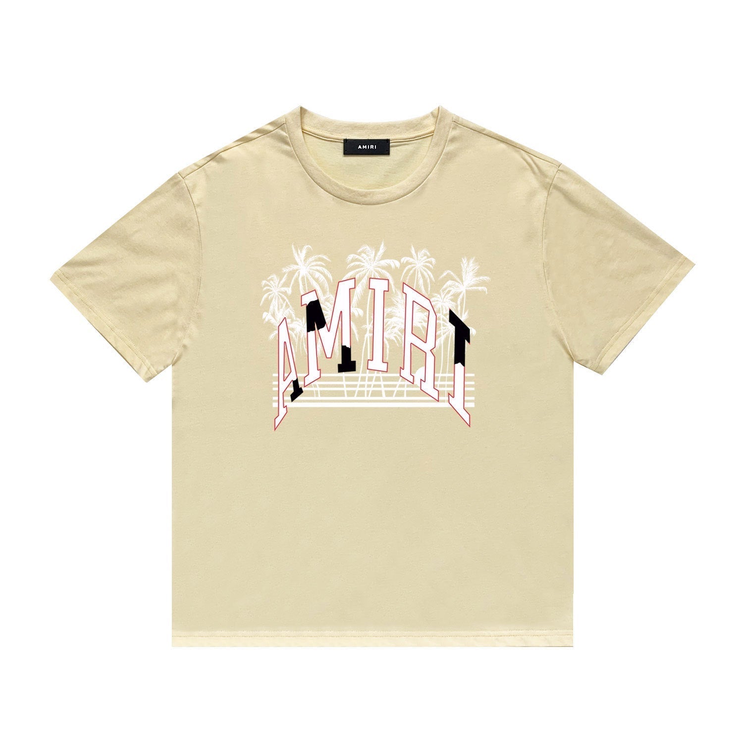 Amiri T Shirt Casual Hip Hop High Street round Neck Short Sleeve T-shirt