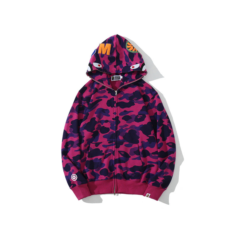 Ape Hoodie Classic Camo Shark Autumn