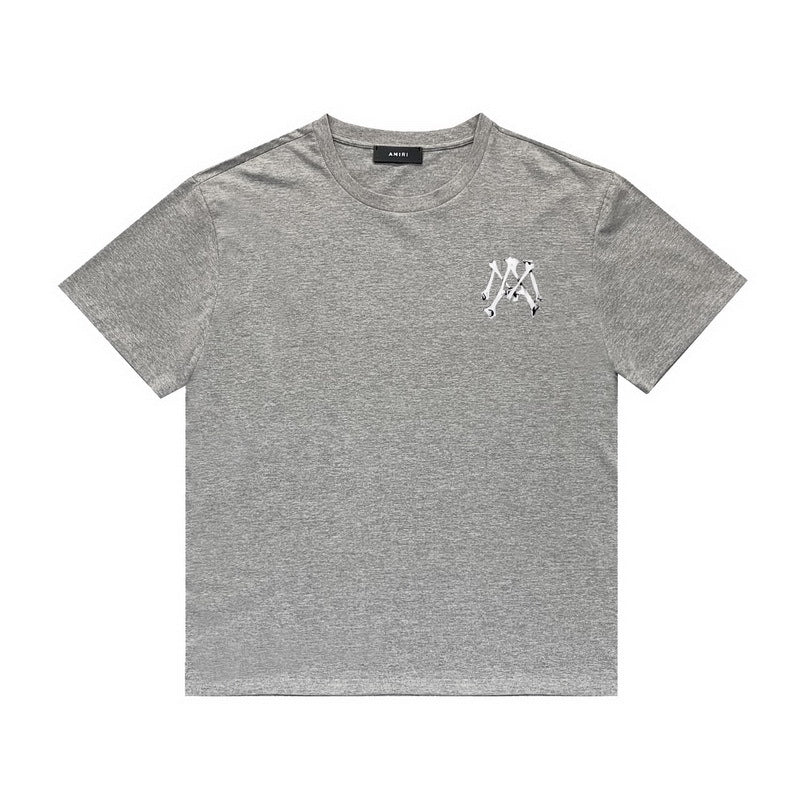 Amiri T Shirt Printed Casual Hip Hop round Neck Short Sleeve T-shirt