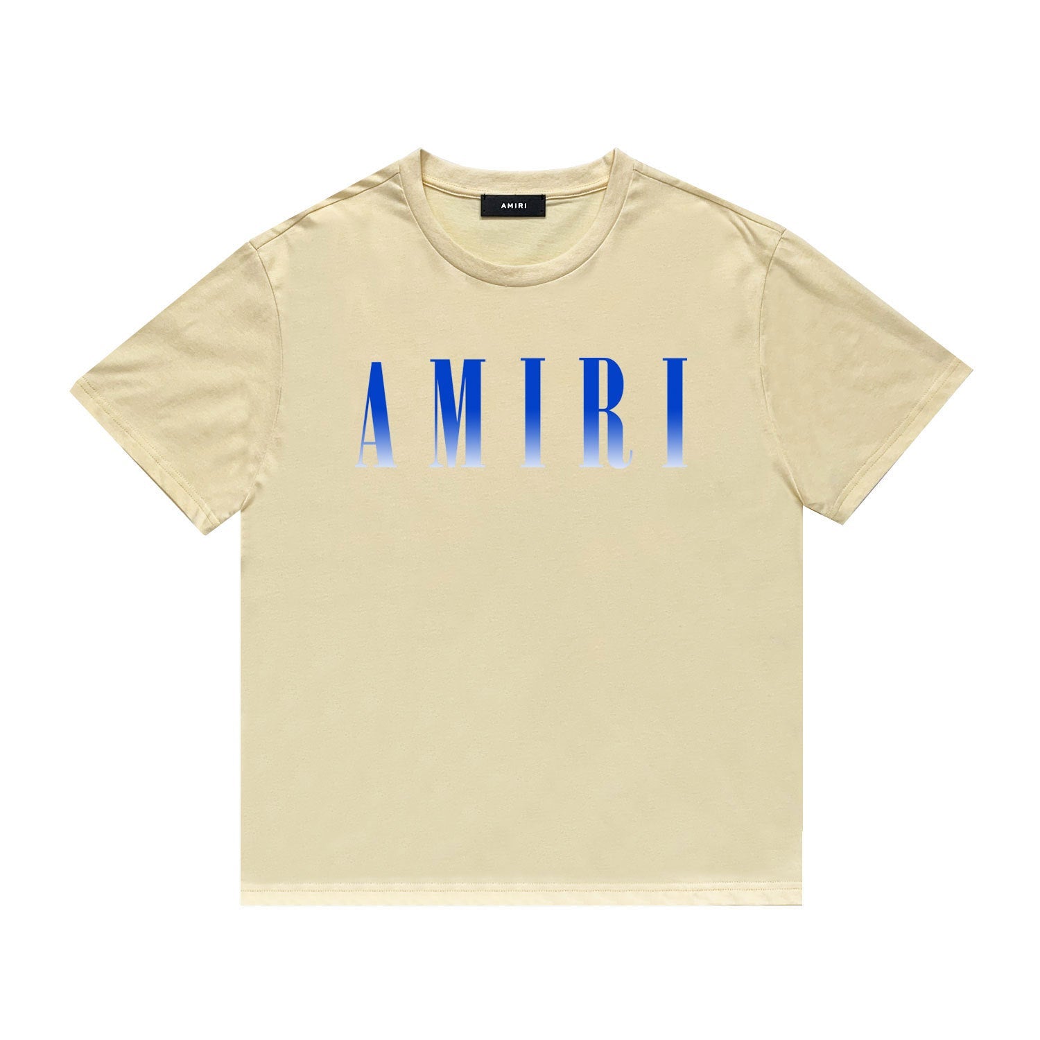 Amiri T Shirt Gradient Letter Flower Casual Hip Hop Short Sleeve T-shirt
