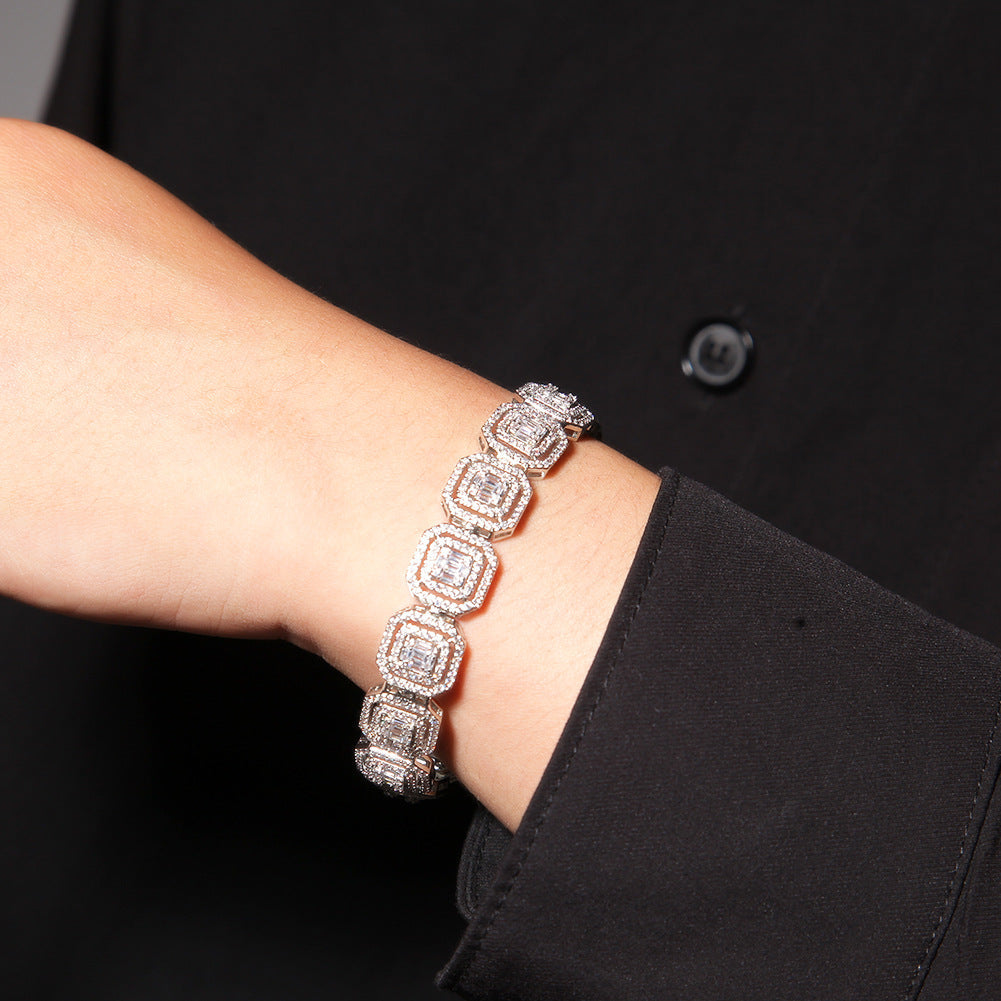 Bracelet with Diamond Hip Hop Bracelet ins Vintage St. Valentine's Spectrum