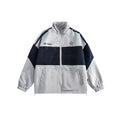 Unisex Jacket Vintage Color Matching Sports Jacket Men's and Women's Spring and Autumn Models Coat