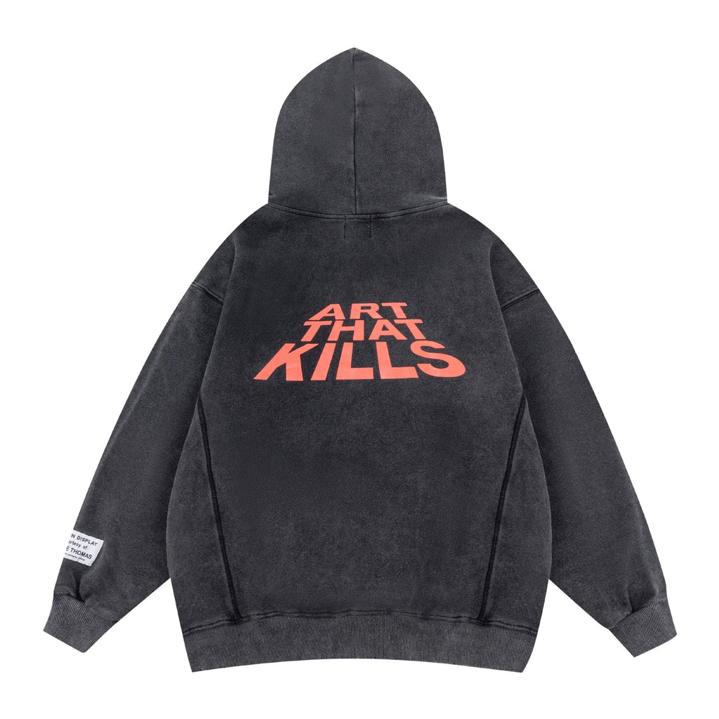 Gallery Dept Hoodie Loose Casual Distressed Hoodie