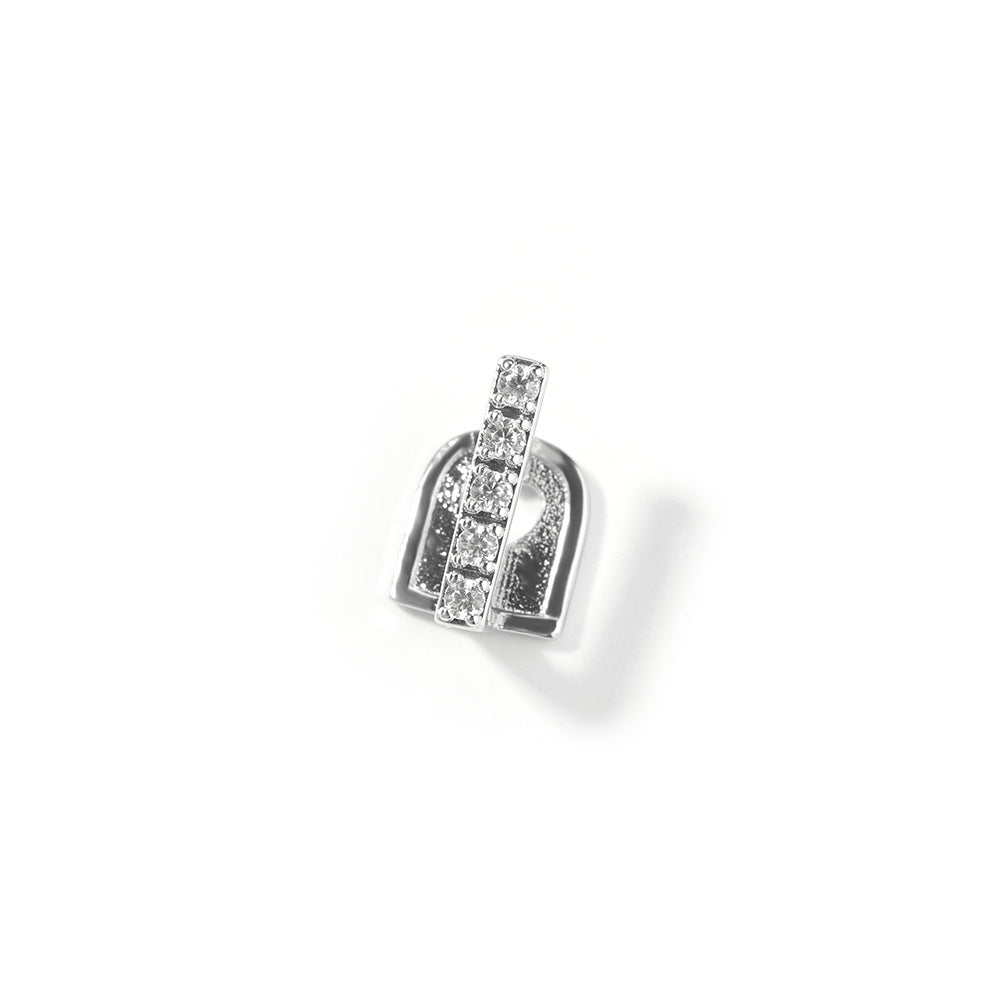 Grillz Single Braces Hip Hop Diamond Gold Teeth Spectrum
