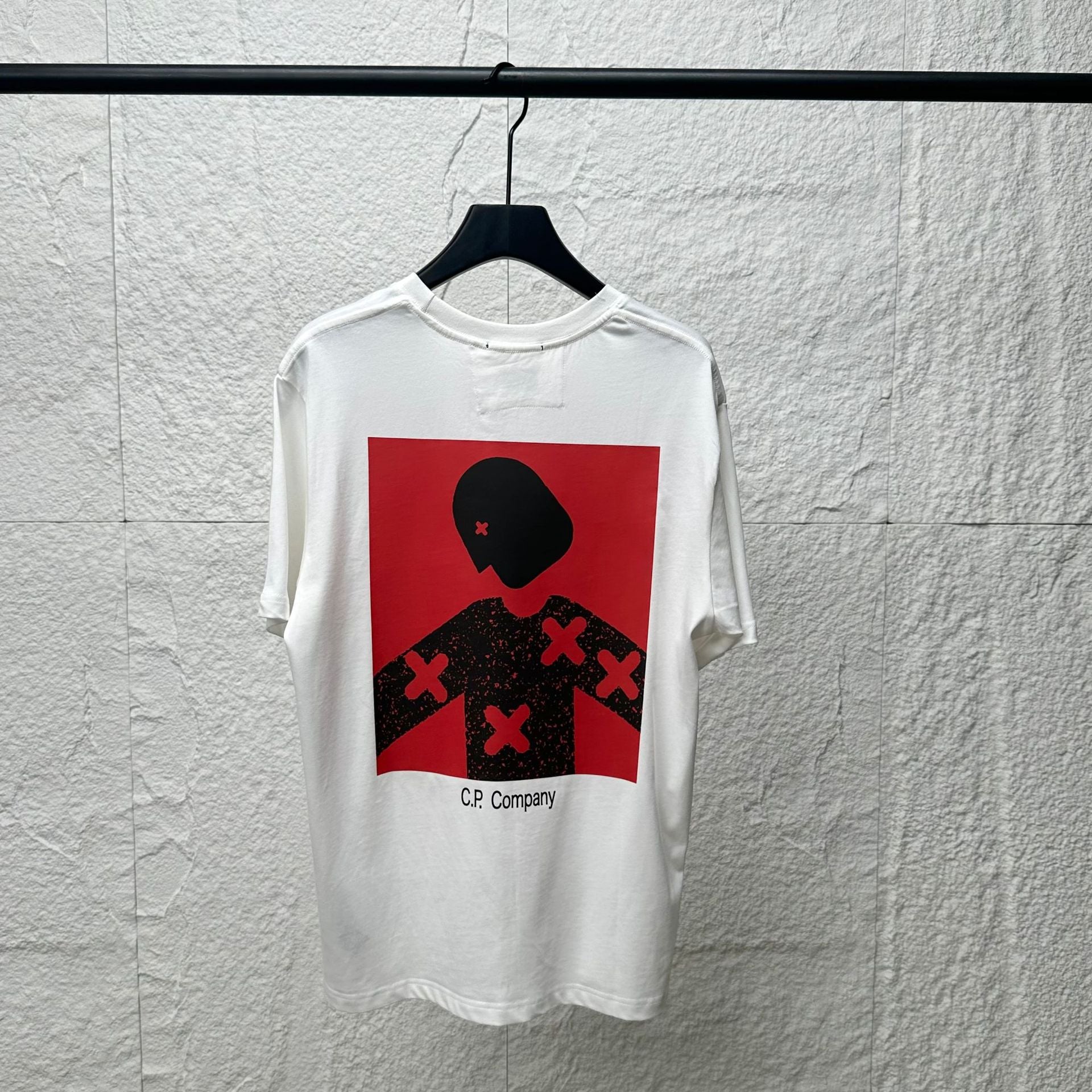 Cp Company T Shirts Embroidery Casual Crew Neck Short Sleeves