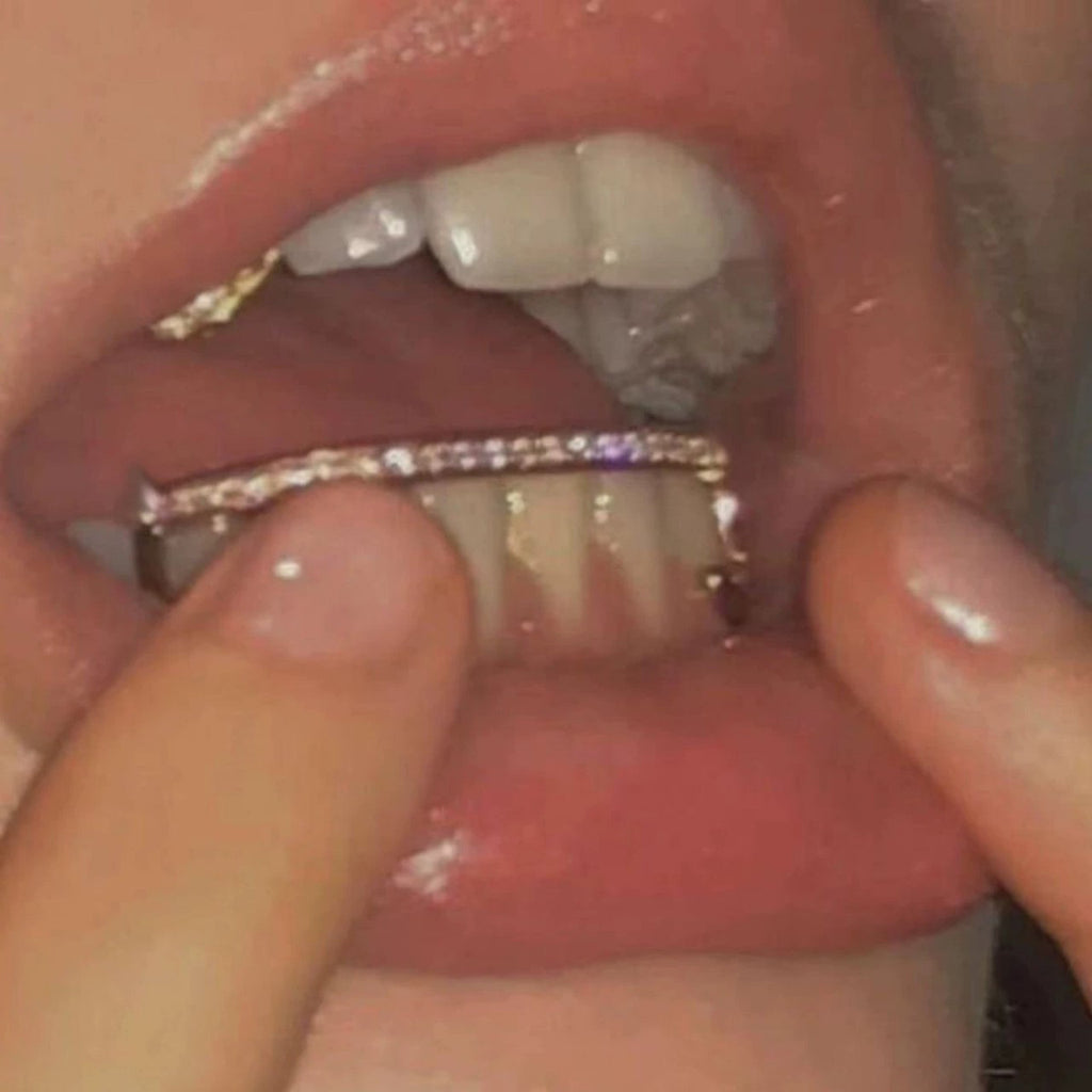 Grillz Hip-Hop Rock Trend Hot Sale Hip Hop Zirconium Decorative Braces TeethGrillz Real Gold Plated Braces