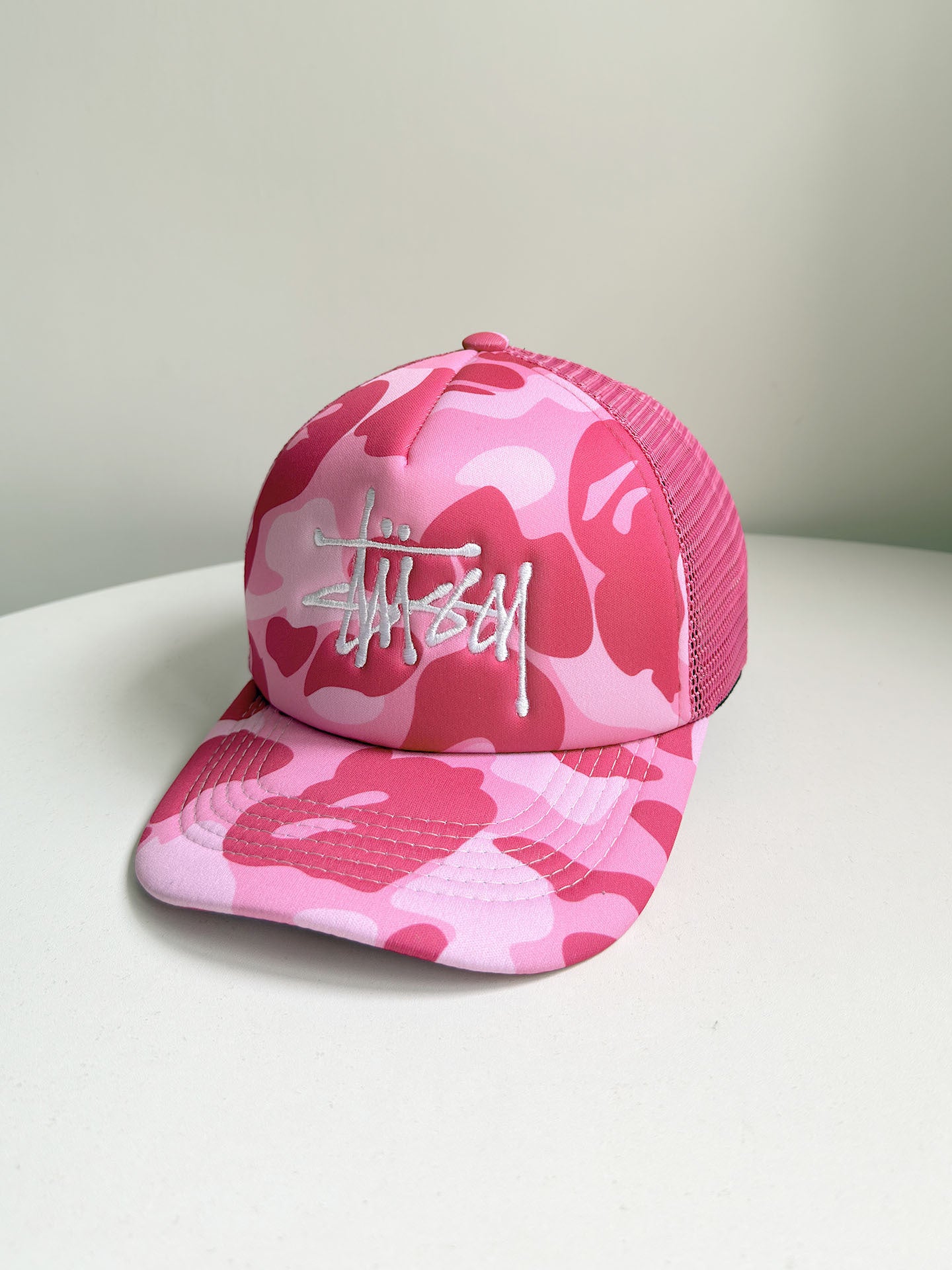 Stussy hat camouflage embroidered baseball cap hip hop cap women summer sun visor versatile street