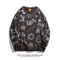 Men Pullover Hoodie Sweater Men Street All-Match Spring and Autumn Couple Long Sleeve