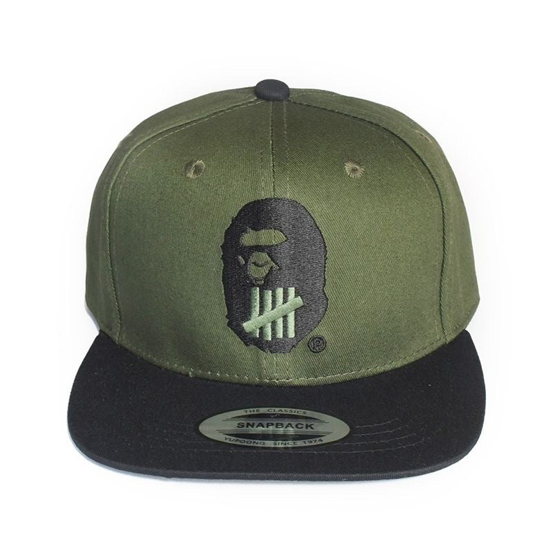 Bathing Ape Bape Hat Trendy brand ape head baseball cap Girls five bars flat edge hat Men's Japanese aape cap