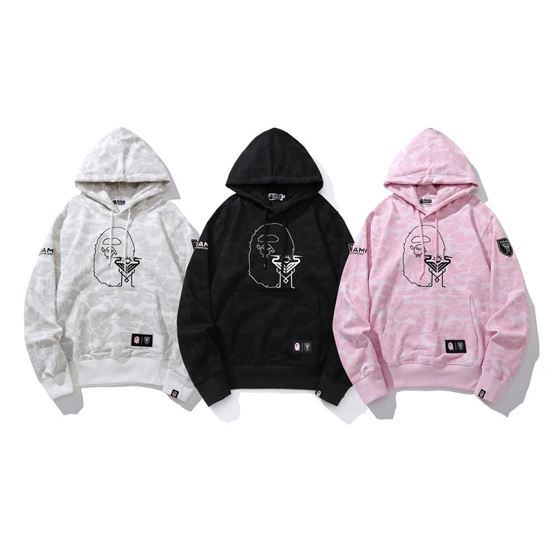 Bathing Ape Hoodie Miami Camo Sweater Casual
