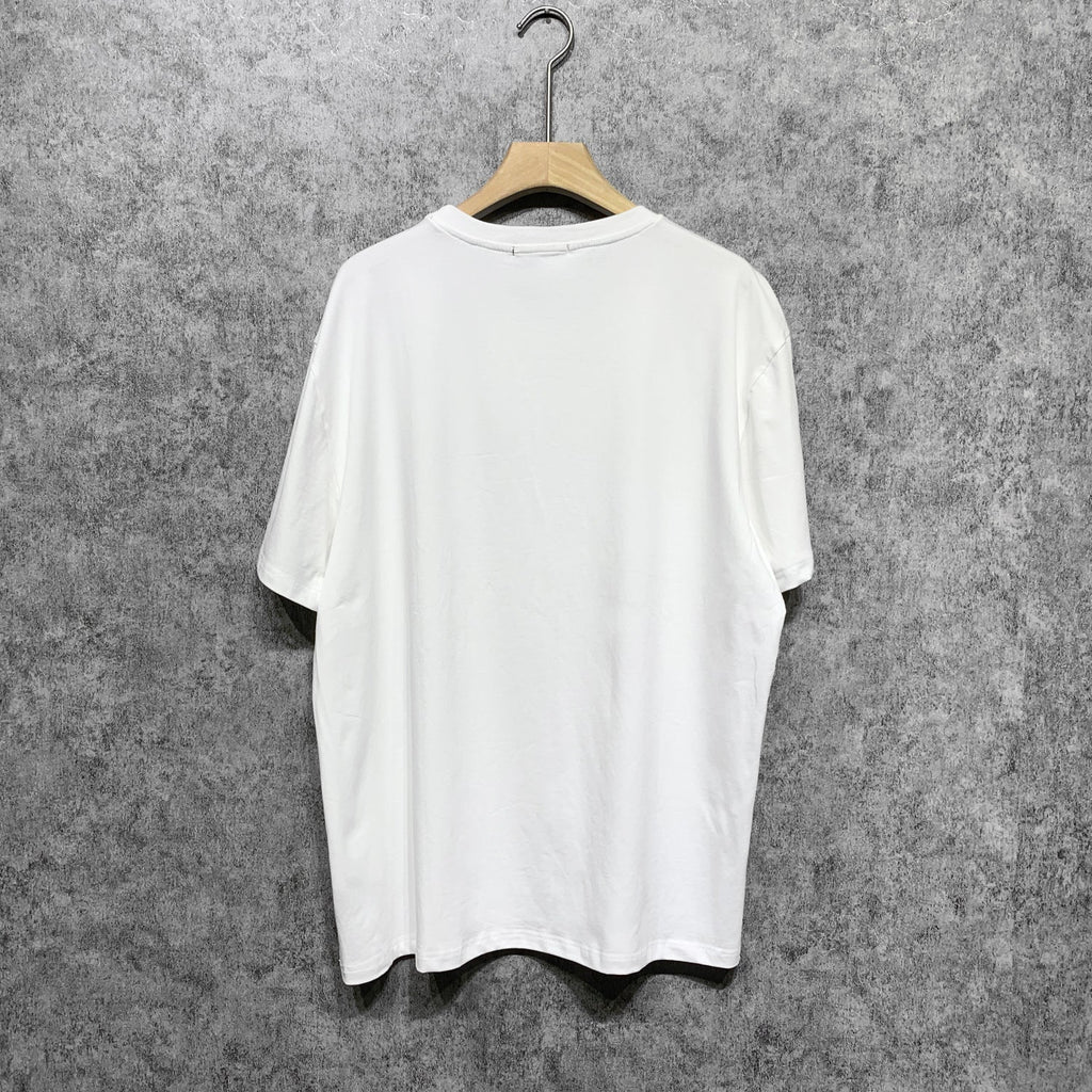 Amiri T Shirt Gray Rabbit Printed Casual Round Neck