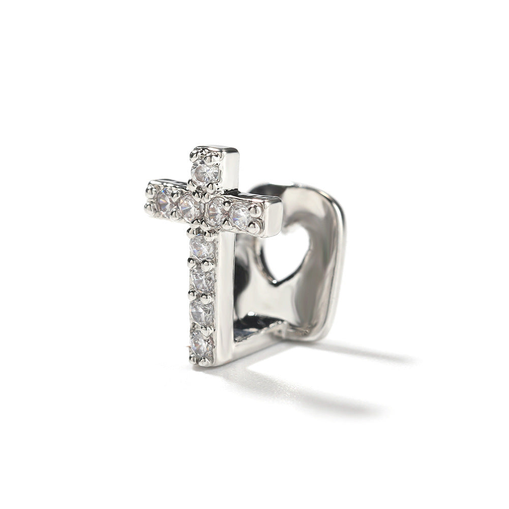 Grillz TeethGrillz Microencrusted Zircon Cross Spectrum