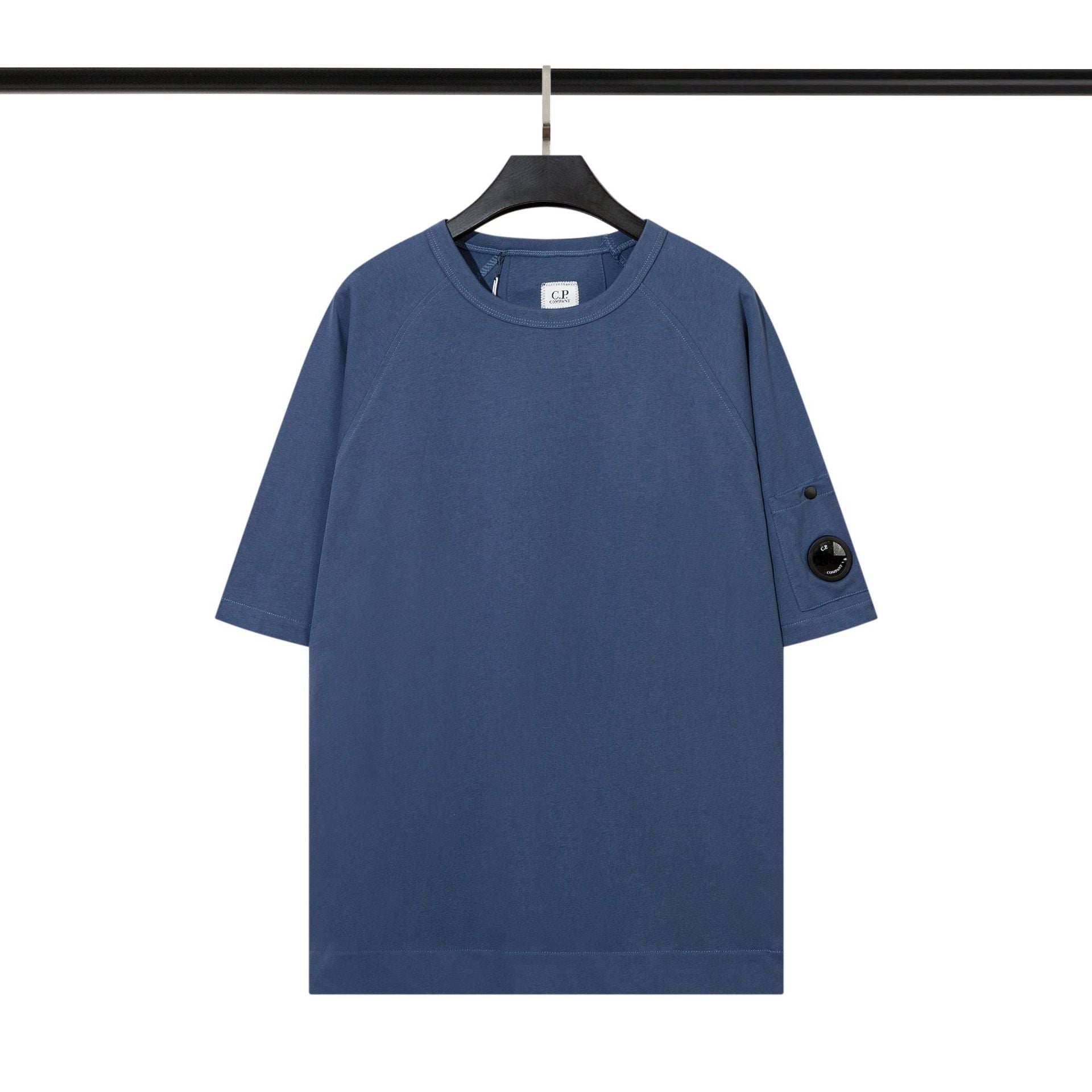 Cp Company T Shirts Men's Cotton Embroidered Casual Crew Neck