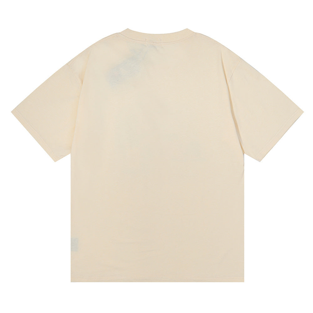 Rhude T Shirt Micro Label Angel Letter Print Short Sleeve T-Shirt