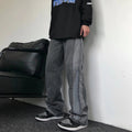 Men Jeans Loose Straight Jeans Fall Casual Wide-Leg Trousers