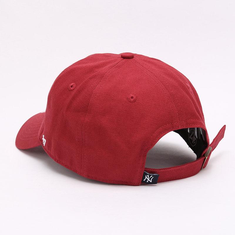 Dodgers and Yankees Baseball Cap 47brand Baseball Cap Women Wine Red Soft Top NY Embroidery La Cap Casual Hat
