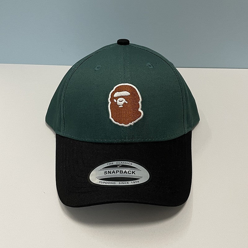 Bathing Ape Bape Hat Ape Head Cap Versatile Flat Edge Baseball Cap