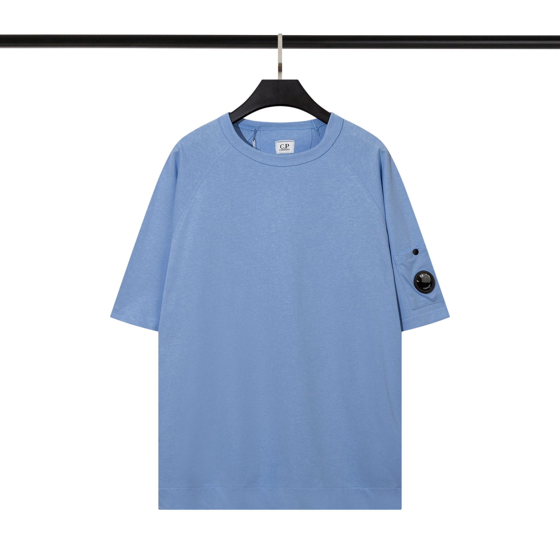 Cp Company T Shirts Men's Cotton Embroidered Casual Crew Neck