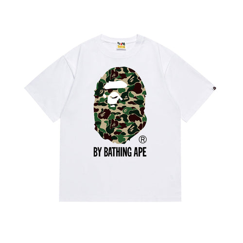 Bape Bathing Shark and ape head print T Shirt