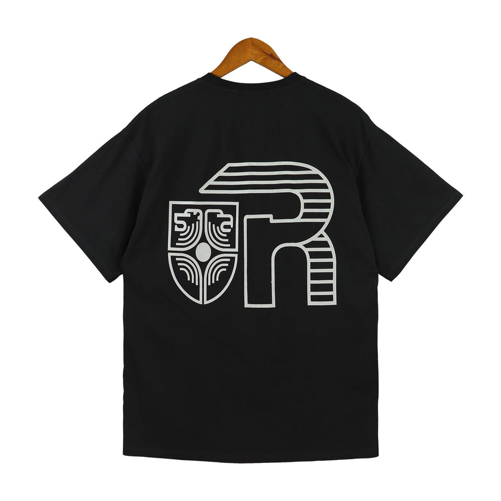 Rhude T Shirt Micro Label Letter Logo Line Pattern Short Sleeve T-Shirt Loose