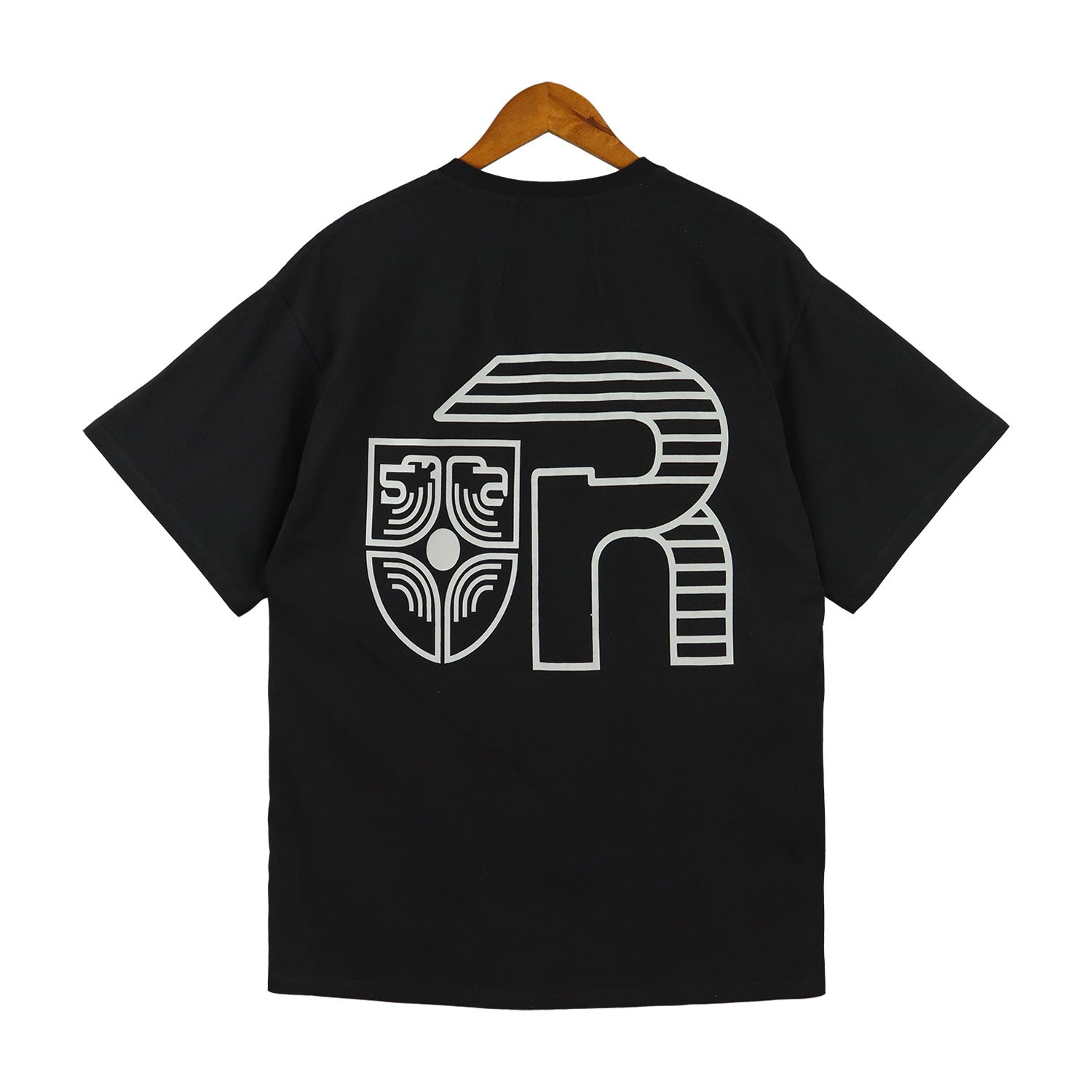 Rhude T Shirt Micro Label Letter Logo Line Pattern Short Sleeve T-Shirt Loose