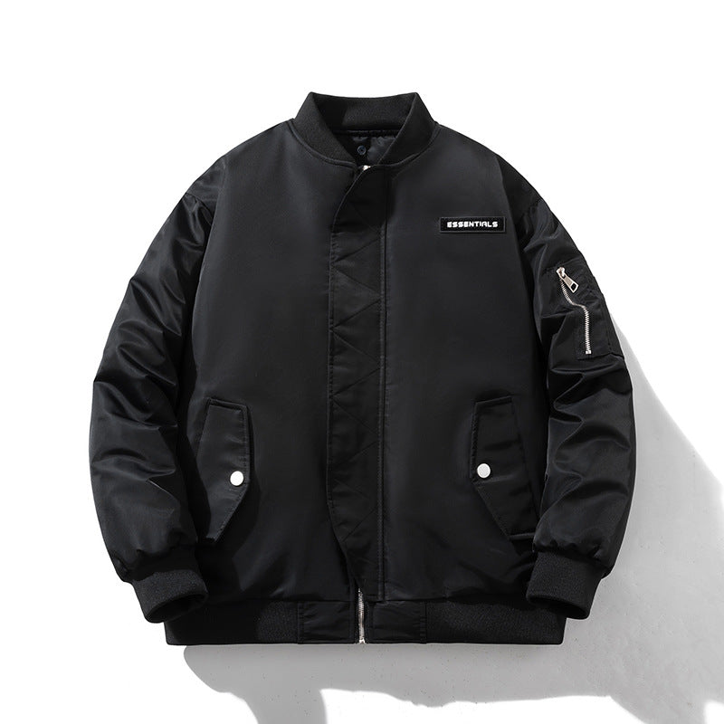 Mens Vintage Jackets vintage jacket loose trend baseball jacket padded flight suit