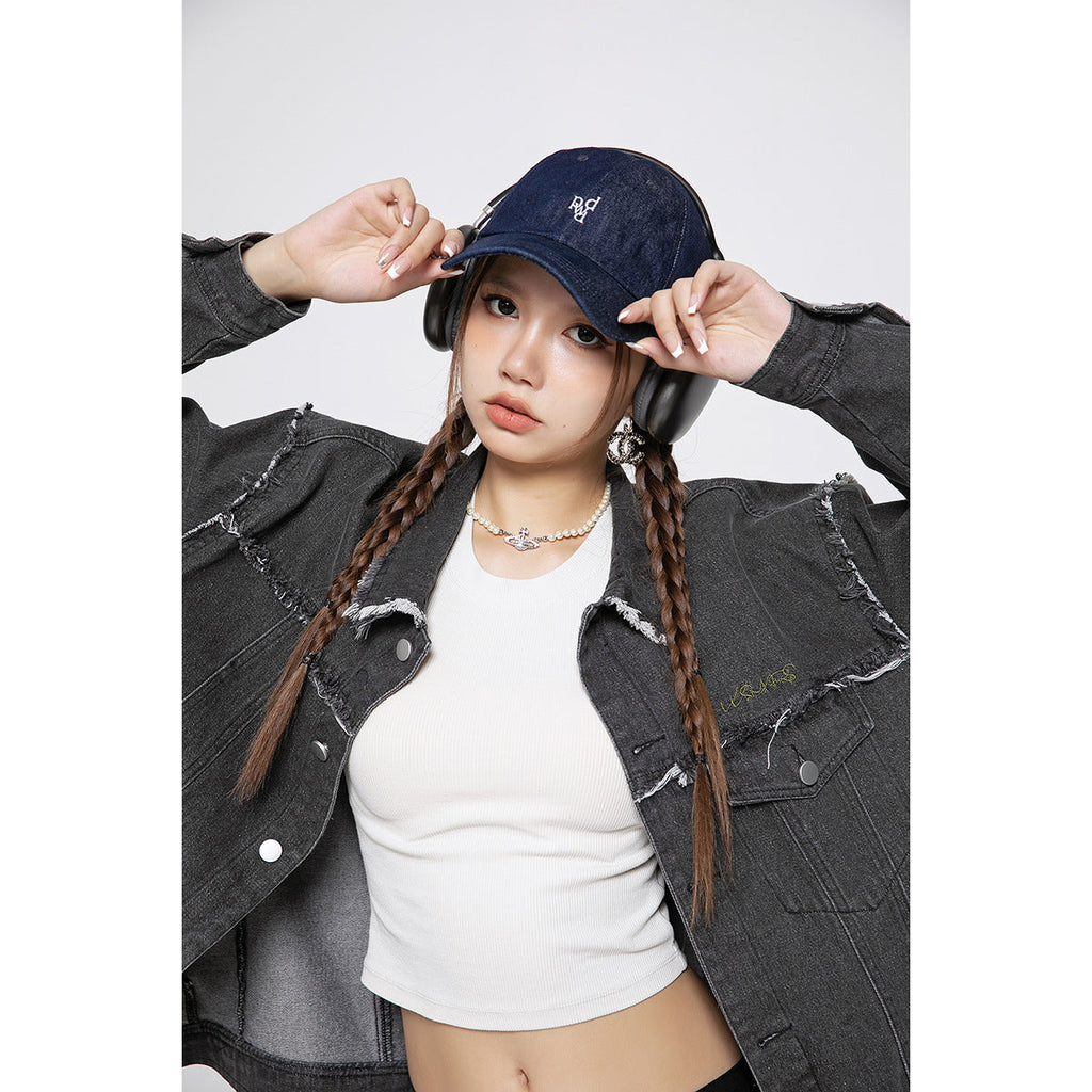 Unisex Jacket Vintage Denim Jacket for Men and Women Couple Loose Cardigan Coat