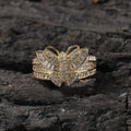 Rings Butterfly Ring ins Design Copper with Zircon Spectrum Animal St. Valentine's