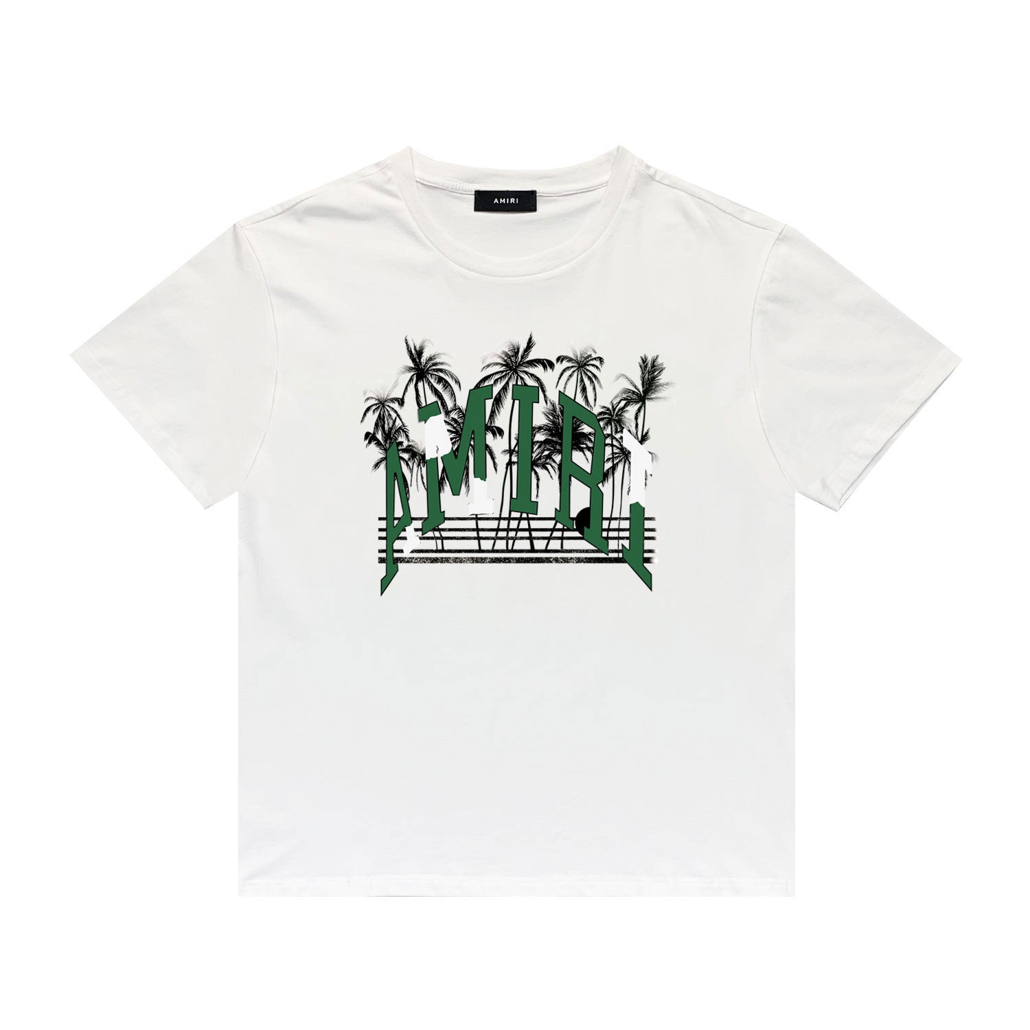 Amiri T Shirt Printed Casual Hip Hop round Neck Short Sleeve T-shirt
