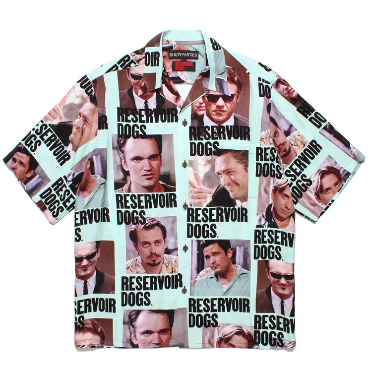 GUILTYPARTIES TIGER Shirts 24ss RESERVOIR DOGS Reservoir Dog Hawaiian Short Sleeve Shirt