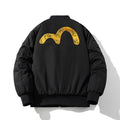 Men Vintage Jackets Baseball Jacket Flight Suit Autumn Embroidered Jacket Cotton Top