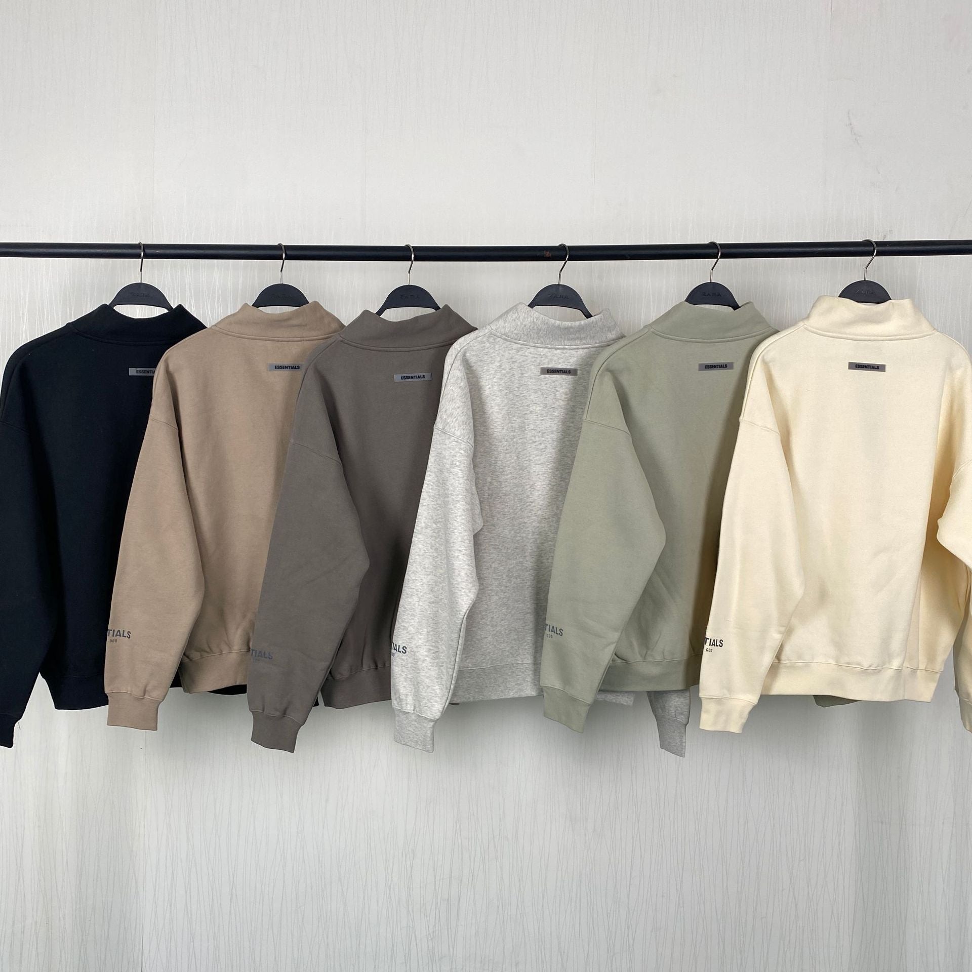 Fog Essentials Sweatshirt Half Cardigan Sweater
