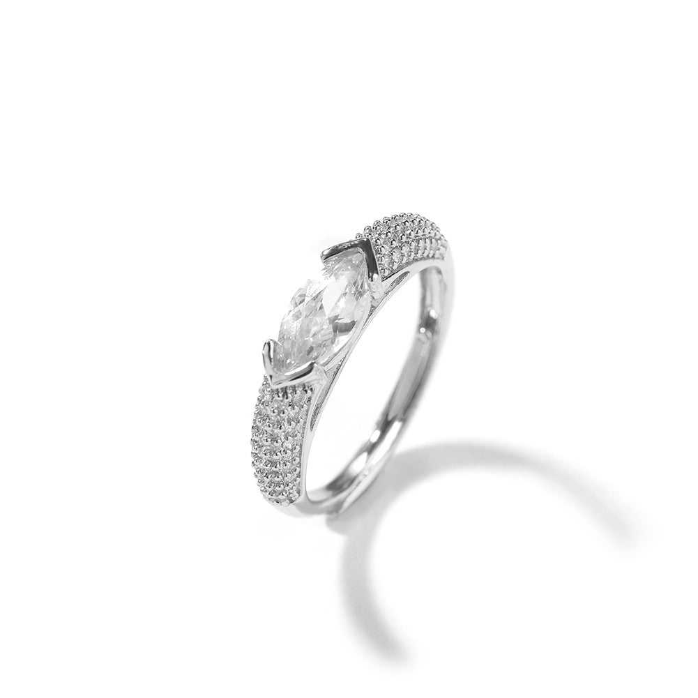 Rings s925 Silver ins Zircon Ring Spectrum St. Valentine's