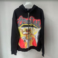 Mixed Emotion hoodie Masked Angel Hot Diamond Zip Cardigan Sweater Jacket Loose Hoodie