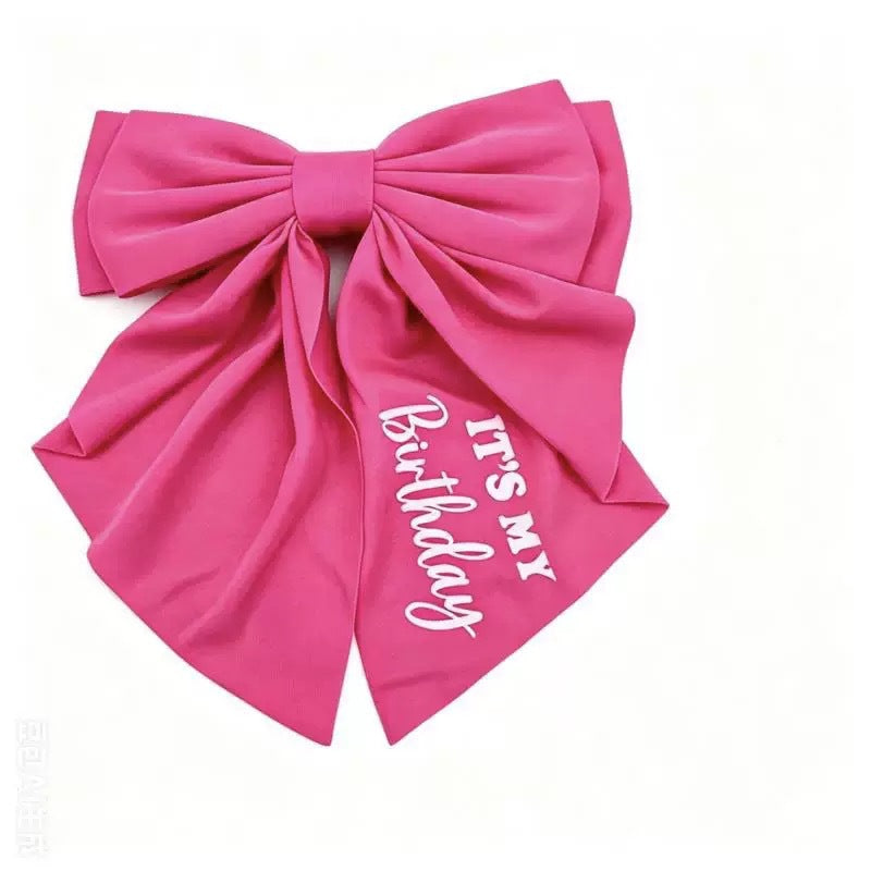 Birthday Collection Bow Hairpin Holiday Party